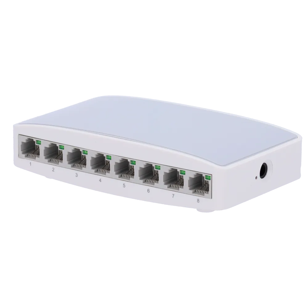 Switch SW08 8 Puertos Fast Ethernet No Gestionable