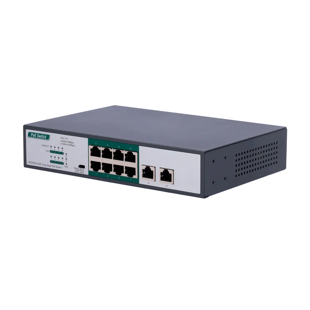 Switch PoE 8 Puertos Gigabit SW1008POE-H-800M-120W 120W