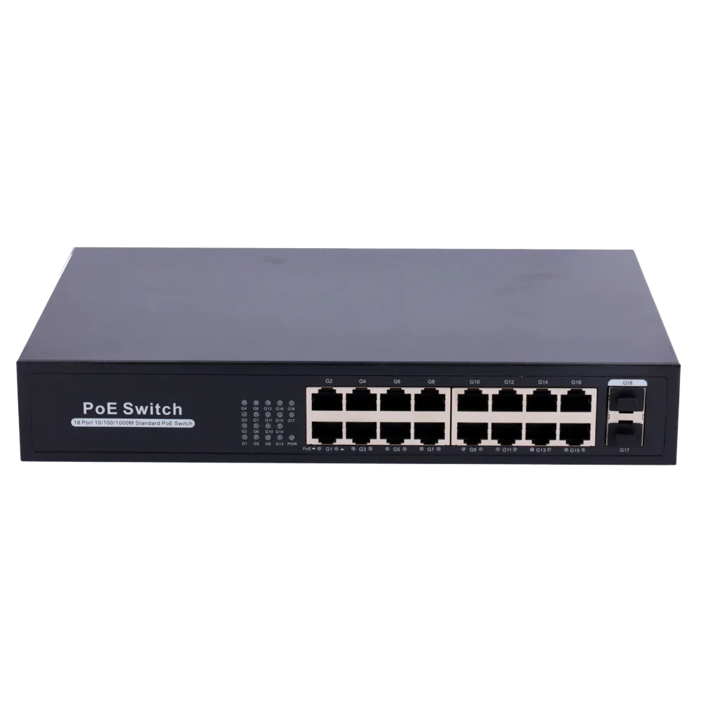 Switch 16 Puertos Gigabit PoE SW1816POE-GF-250-E 250W SFP