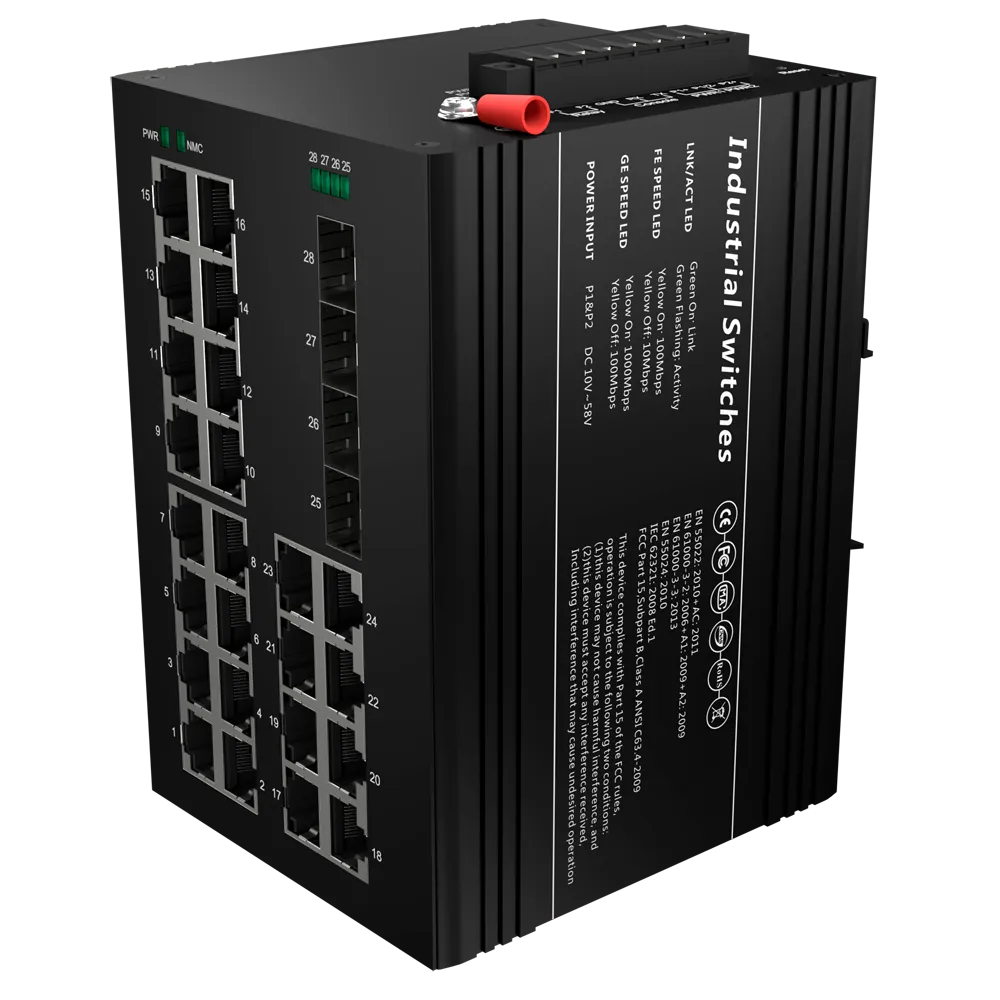 Switch PoE Gestionable SW2624HIPOE-MGF-360-DIN 24 Puertos