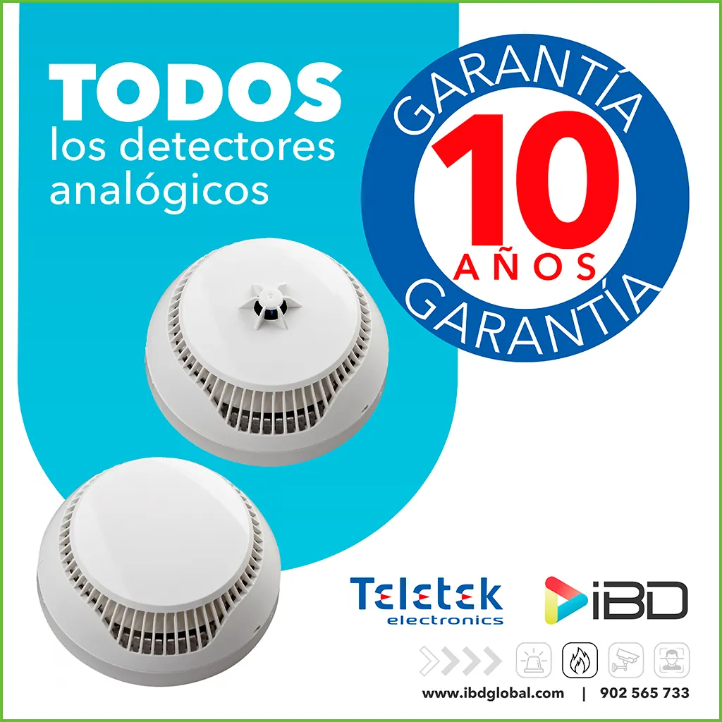 Detector Óptico de Humos Analógico SensoIRIS-S130 Teletek