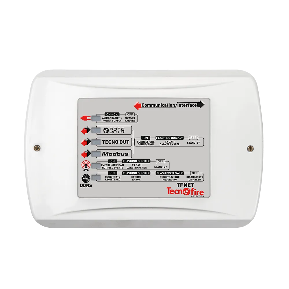 Interfaz Ethernet 8 Canales TF-TF2TFNET Centrales Incendio