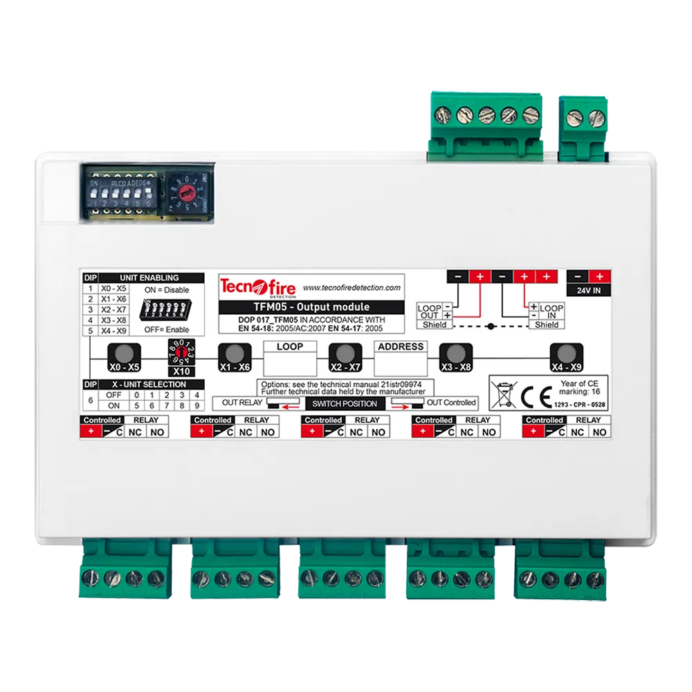Módulo Analógico Tecnofire TF-TFM05-LP 5 Salidas