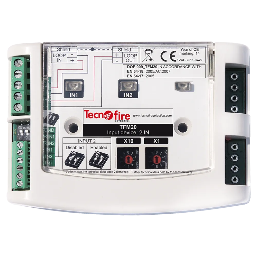 Repetidor Analógico TF-TFM20 Tecnofire 2 Entradas ISO