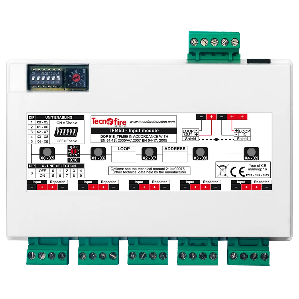 Repetidor Analógico Tecnofire TF-TFM50-LP 5 Entradas