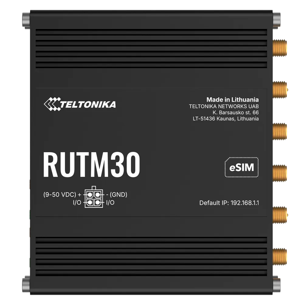 Router Industrial 5G TK-RUTM30 Teltonika con Wi-Fi 5 y PoE