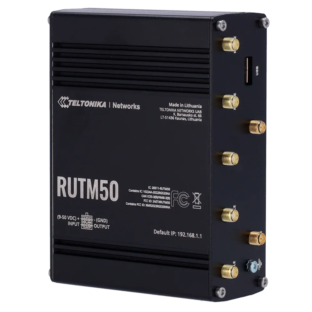 Router 5G Teltonika TK-RUTM50 con Wi-Fi para Redes Críticas