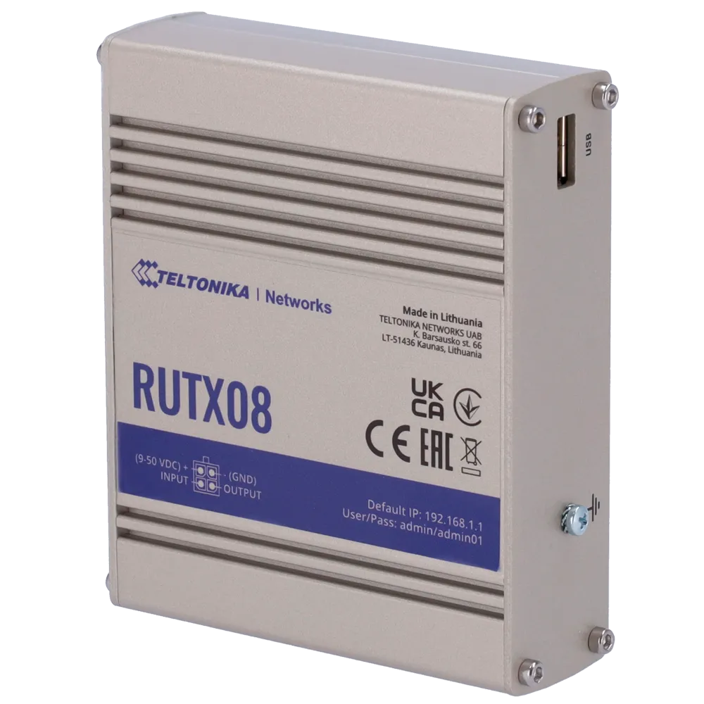 Router Industrial Teltonika TK-RUTX08 con PoE Integrado