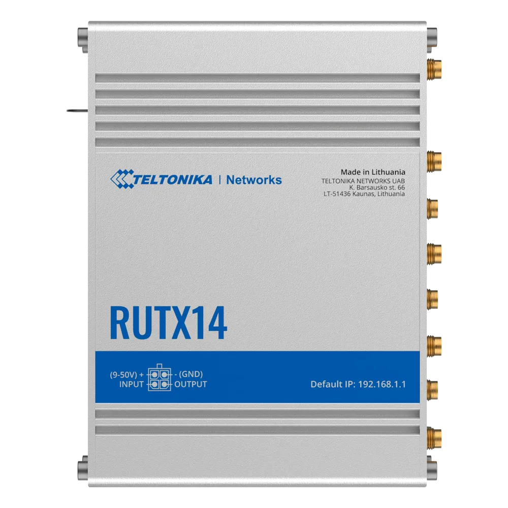 Router Industrial 4G Teltonika RUTX14 Cat 12 Wi-Fi 5 PoE