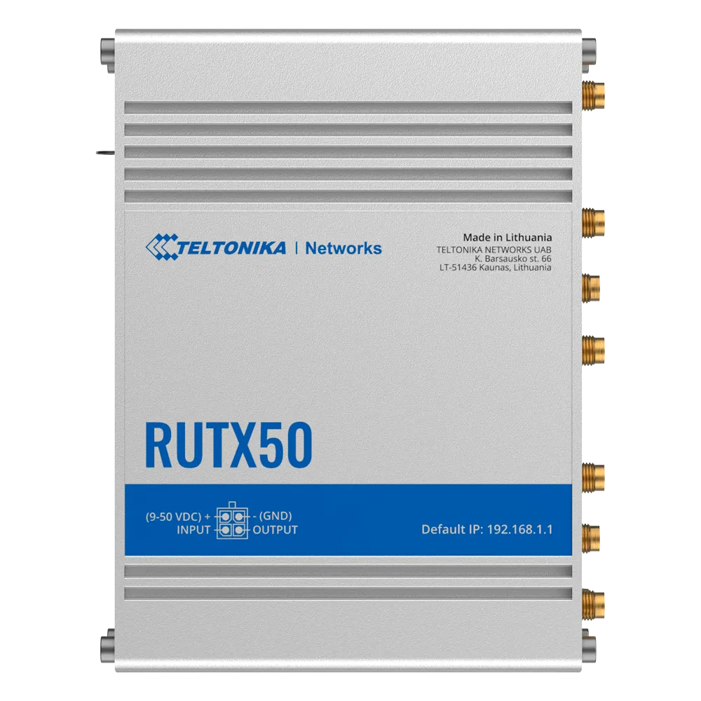 Router 5G Teltonika RUTX50 con WiFi 5 y PoE Industrial