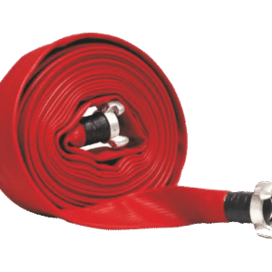 Tramo manguera incendios plana caucho roja