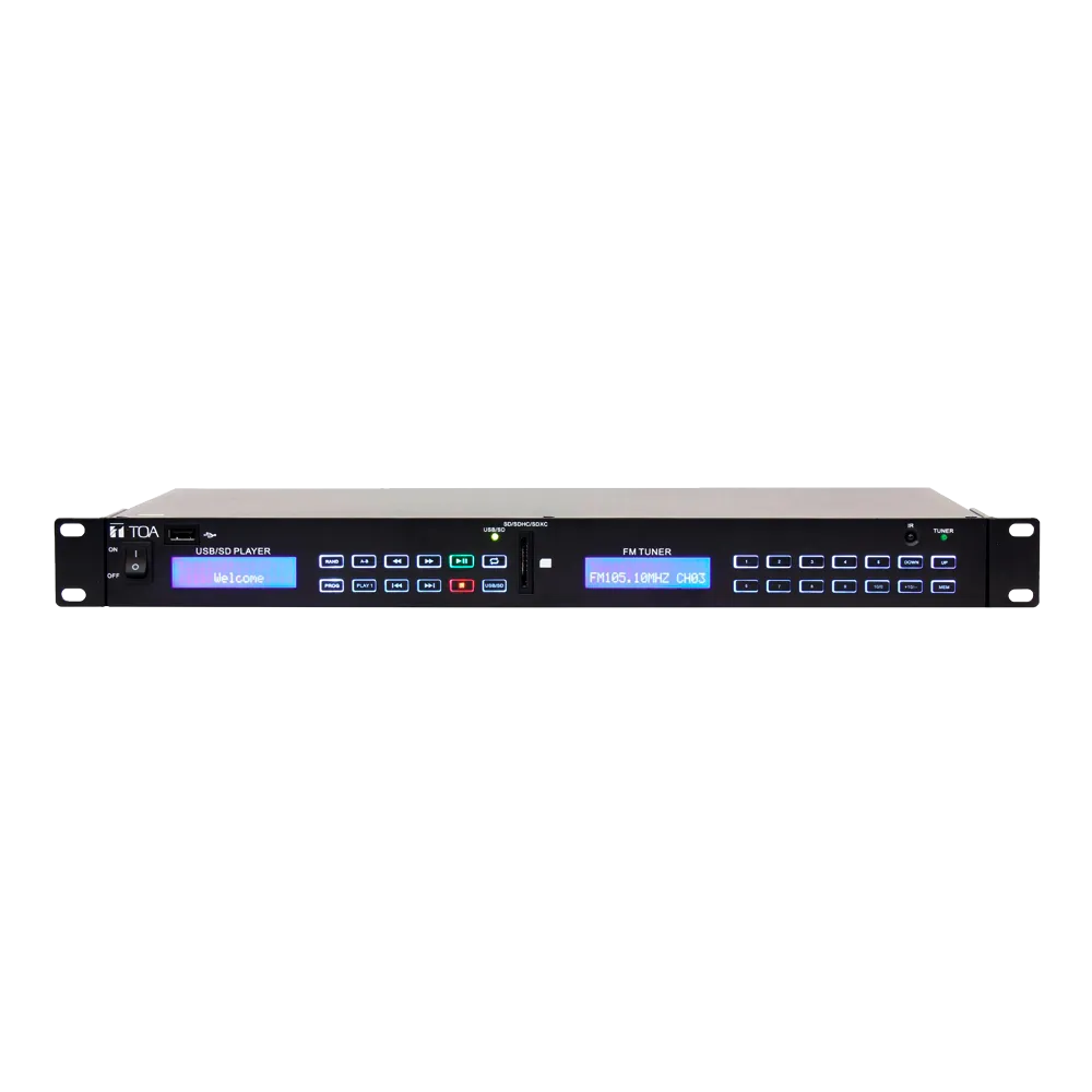 Reproductor USB/SD TOA-MD-200STU-EB Audio Profesional
