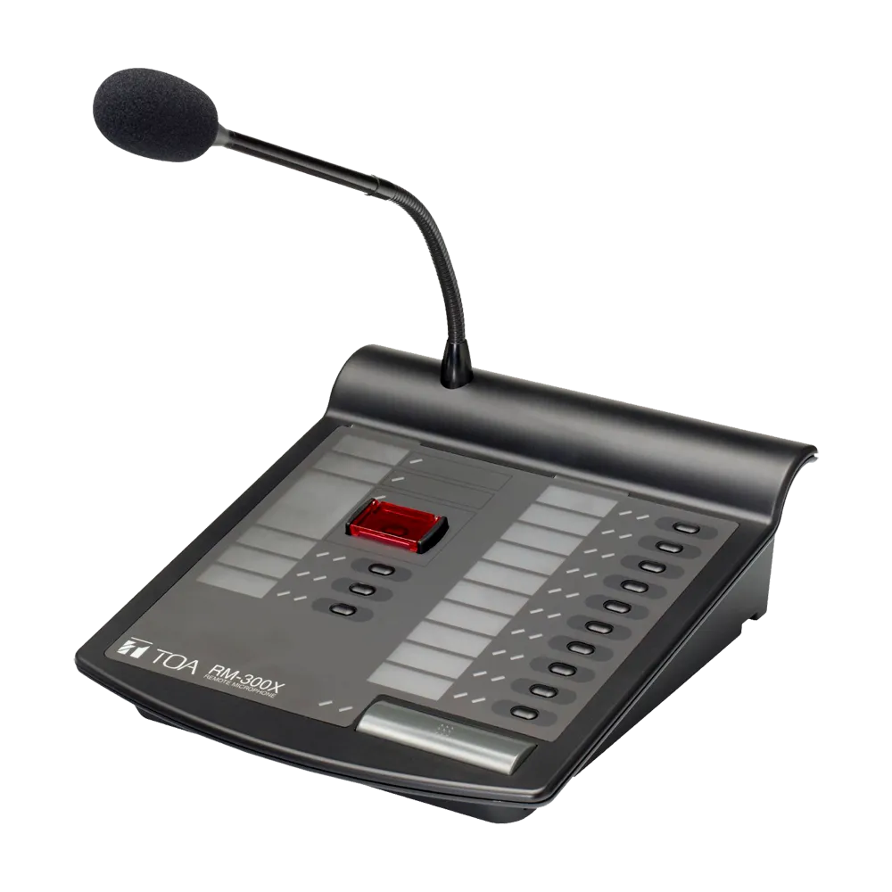 Micrófono EN54 VX TOA-RM-300X para sistemas de alarma por voz