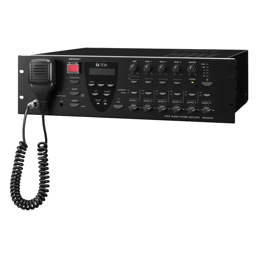 Bastidor EN54 VM TOA TOA-VM-3240VA para sistemas de alarma