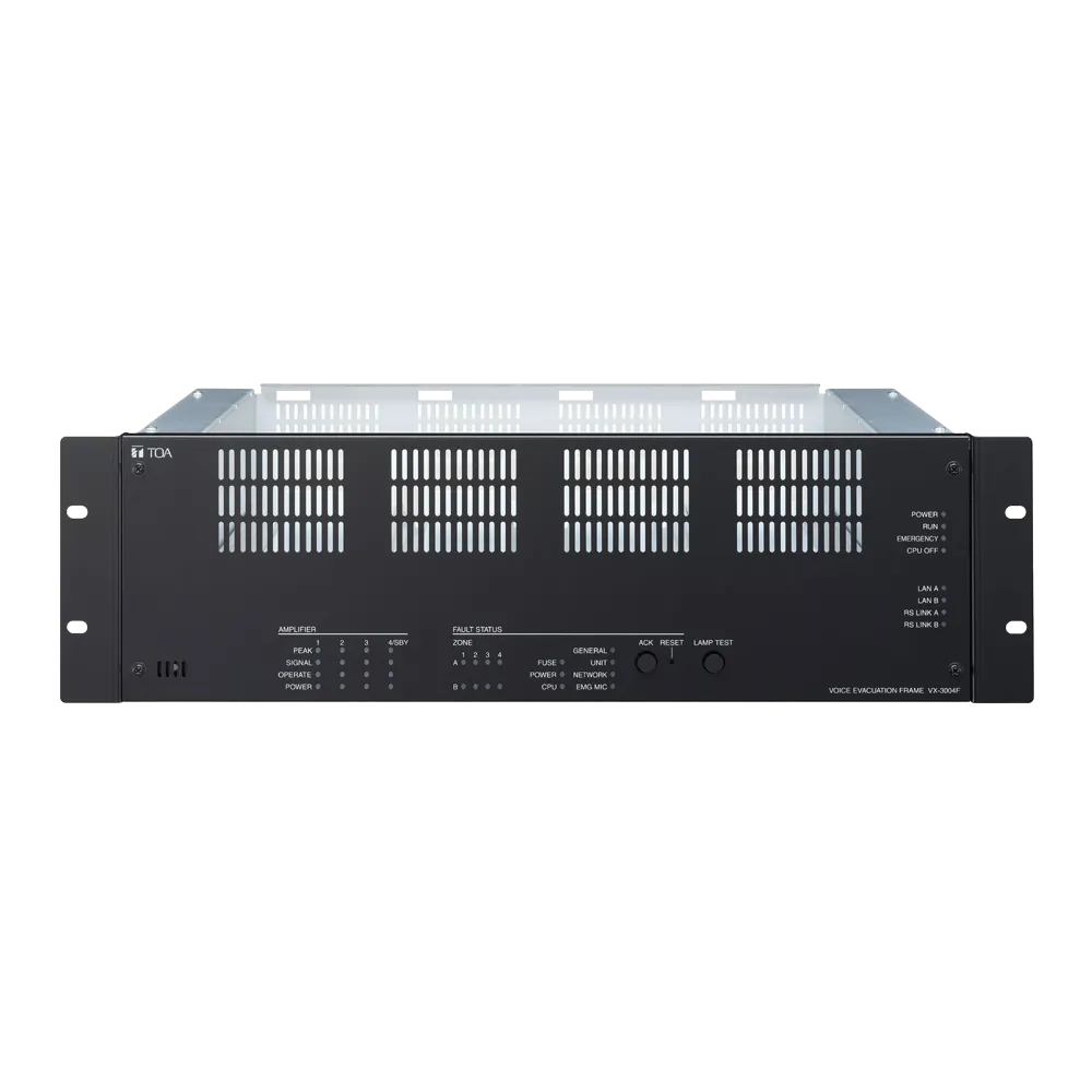 Unidad Principal EN54 VX TOA TOA-VX-3004F Sistema Alarma Voz
