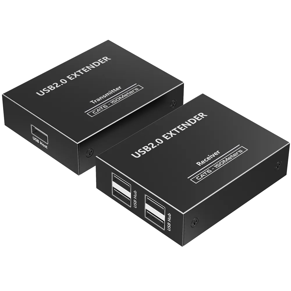 Extensor USB-EXT-4-20 Lenkeng 1:1 sobre Cable de Red 20m
