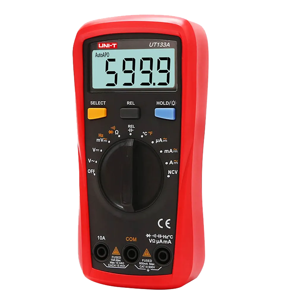Medidor Eléctrico UNI-T UT133A 600V 10A Multímetro Digital