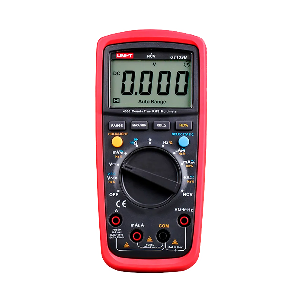 Medidor Eléctrico Digital UNI-T UT139B 600V 10A TRMS