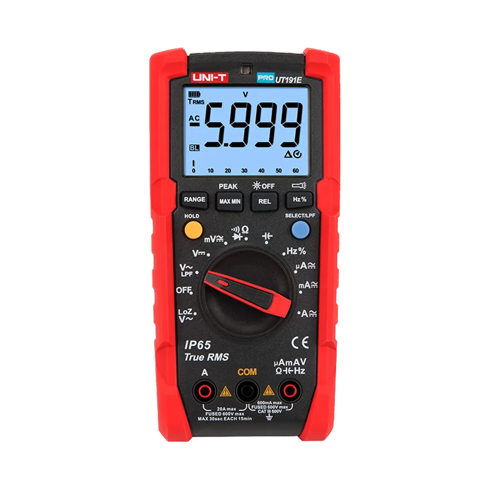 Medidor Eléctrico UNI-T UT191E 600V 20A True RMS