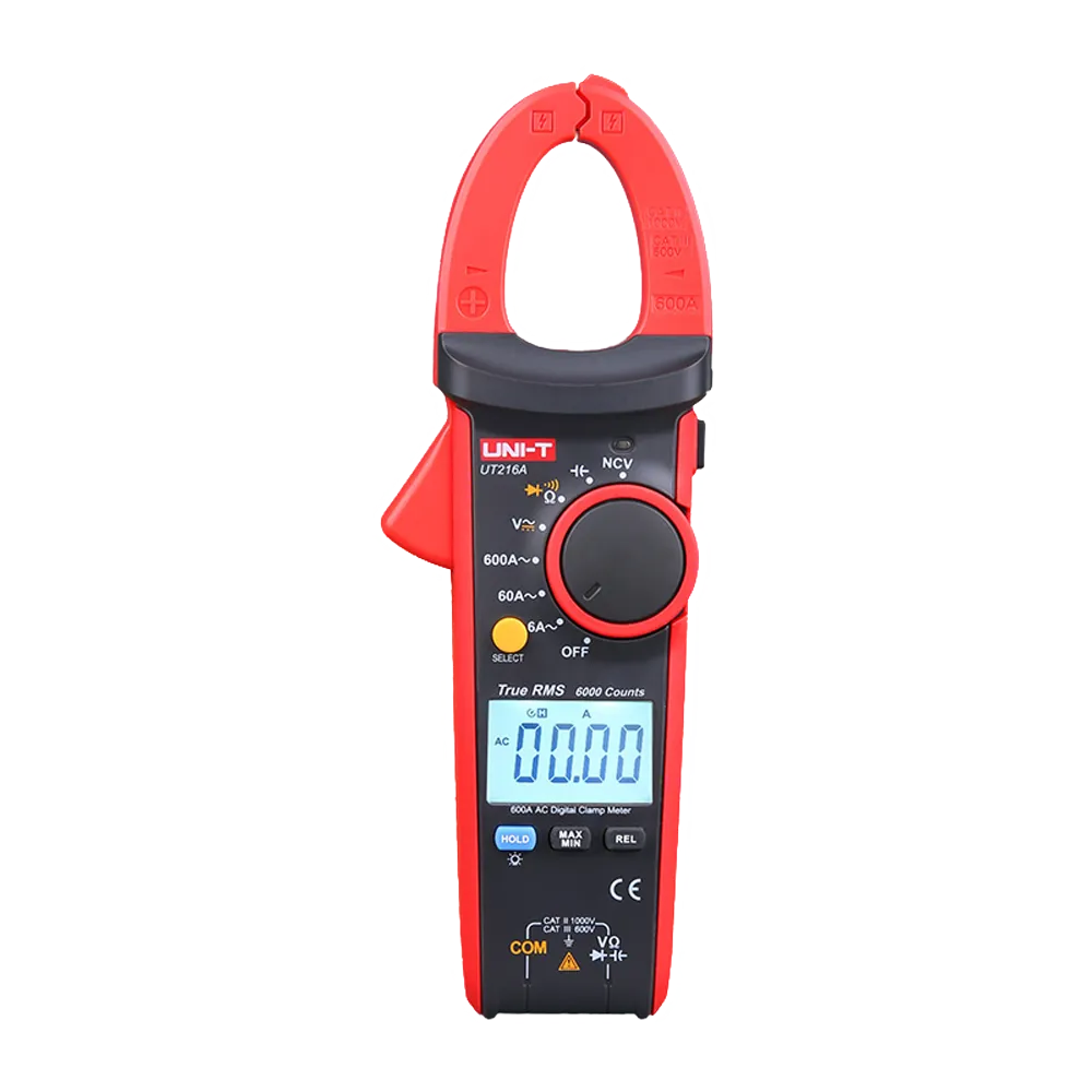 Medidor Eléctrico 1000V 600A UNI-T UT216A Pinza Amperimétrica