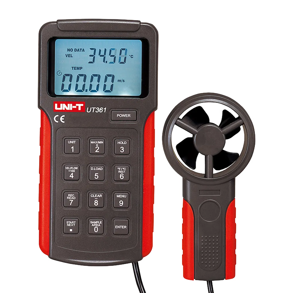 Anemómetro Digital UNI-T UT361 para Medición de Velocidad del Aire
