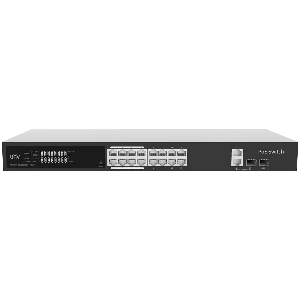 Switch Uniview UV-NSW3000-17GT1GP1GC-LPOE-IN 16P PoE Gestionable