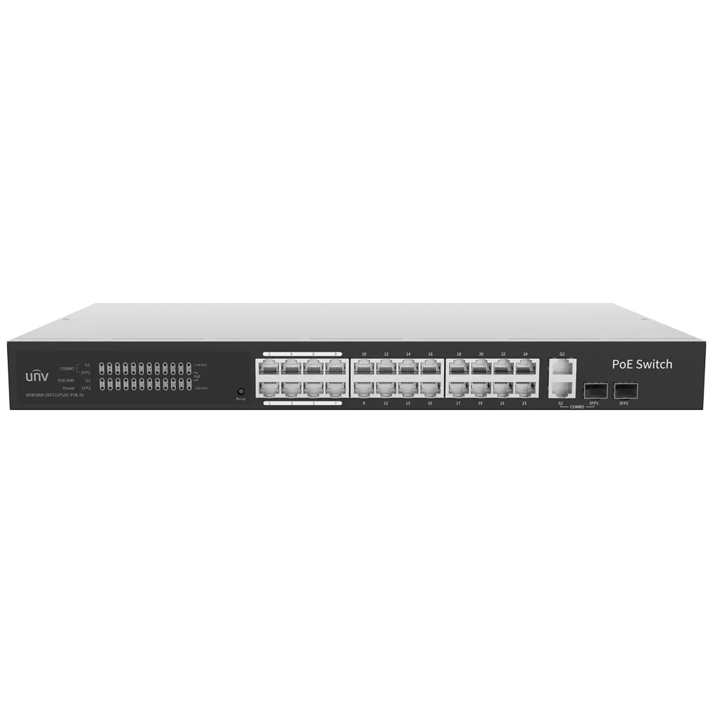 Switch Gigabit PoE Gestionable 24P Uniview UV-NSW3000-25GT1GP1GC-POE-IN