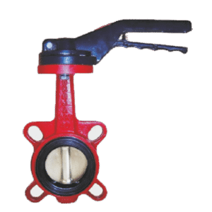 Válvula mariposa acople bridas. Palanca