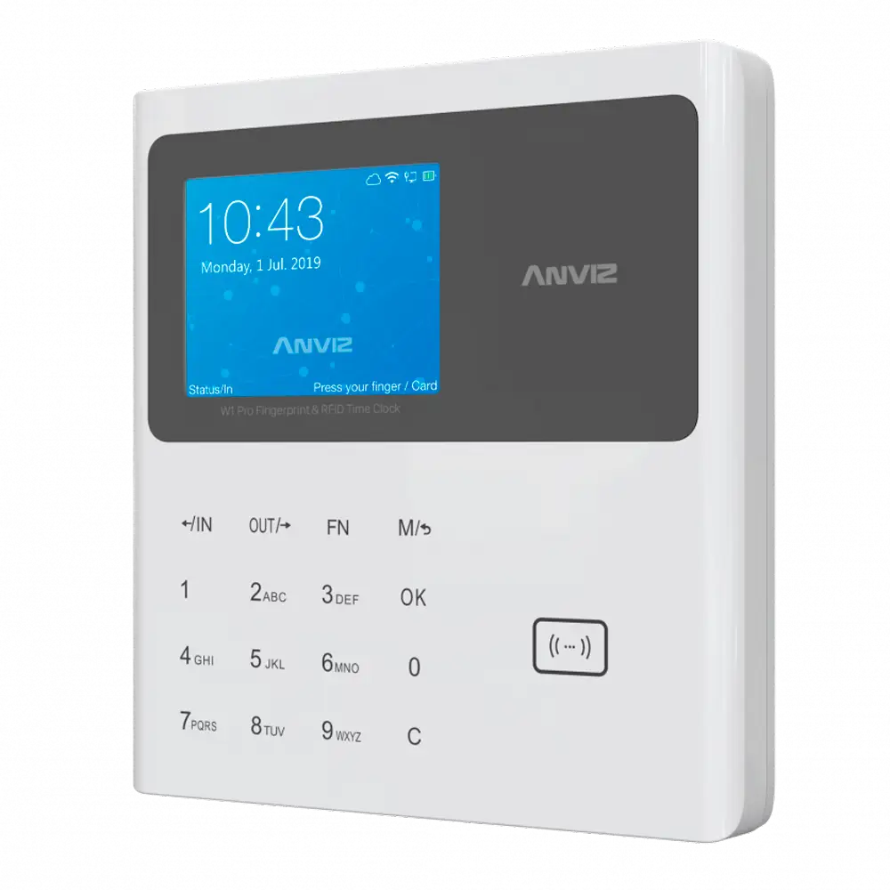 Control Presencia Anviz W1C-PRO Tarjeta PIN Ethernet USB
