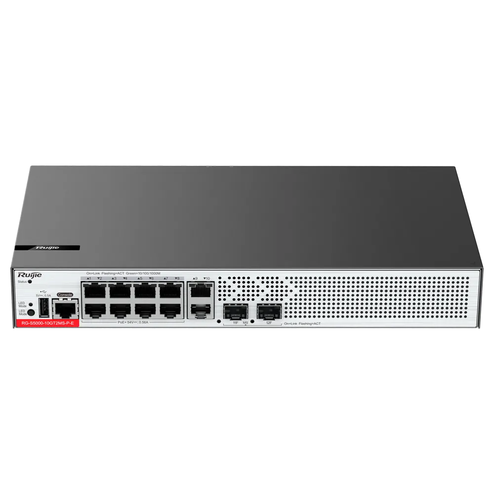 WIS-S5000-10GT2MS-P-E Switch L2+ PoE Cloud Managed