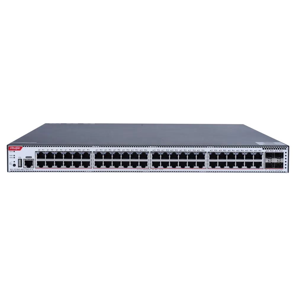 WIS-S5360-48GT4XS-P-E Switch L3 48 Puertos PoE+ 10GE