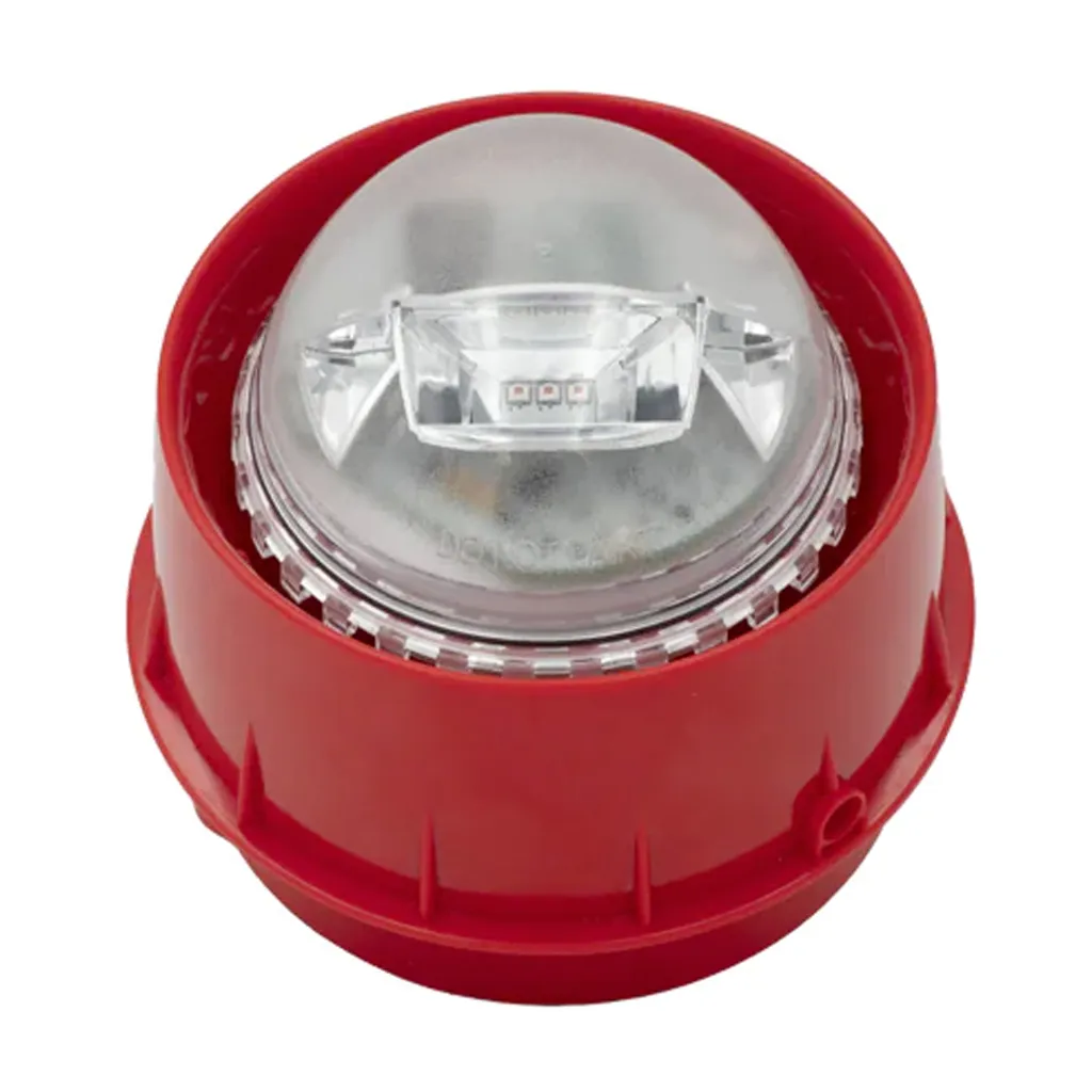 Sirena Flash Direccionable Notifier WRA-RC-I02 Pared Rojo