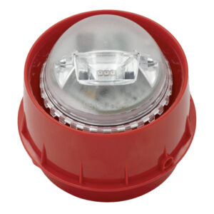 Sirena con flash rojo vía radio en red Mesh de Agile. Incluye 4 pilas CR123A. Color rojo (WSF-RR-RF)