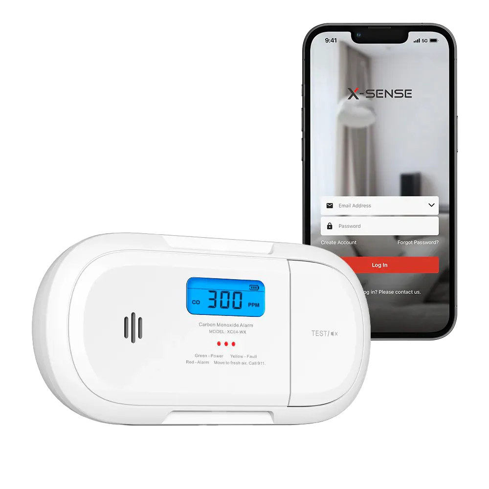 Detector CO Wi-Fi X-Sense XC04-WX Monóxido Carbono Hogar