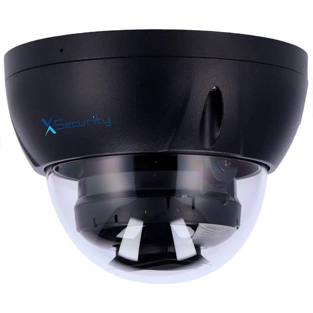 Cámara Domo IP 4MP XS-IPD842A-4P-DL-WIZ-BLACK Dual Light