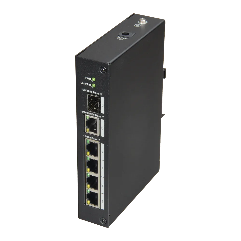Switch Gigabit 4 Puertos XS-SW06-DIN Montaje DIN Rail
