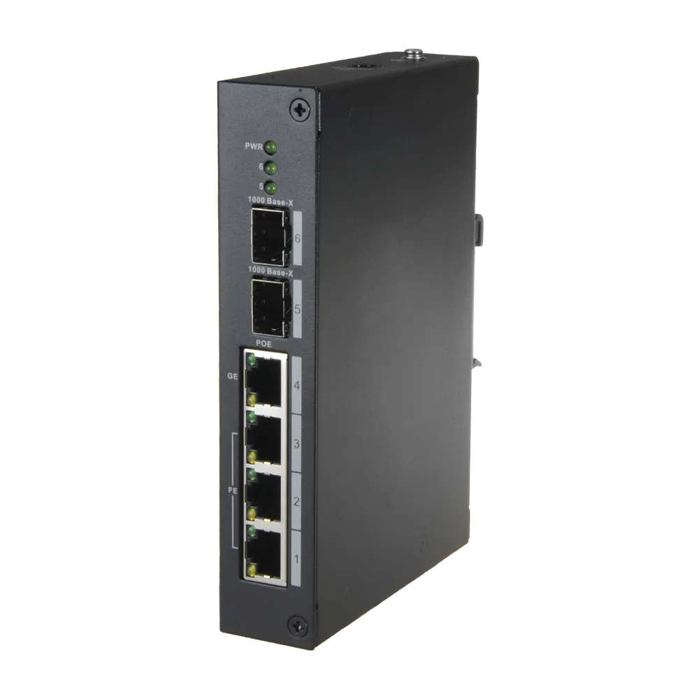 Switch Gigabit PoE XS-SW0604-96-DIN-HIPOE 4 Puertos SFP