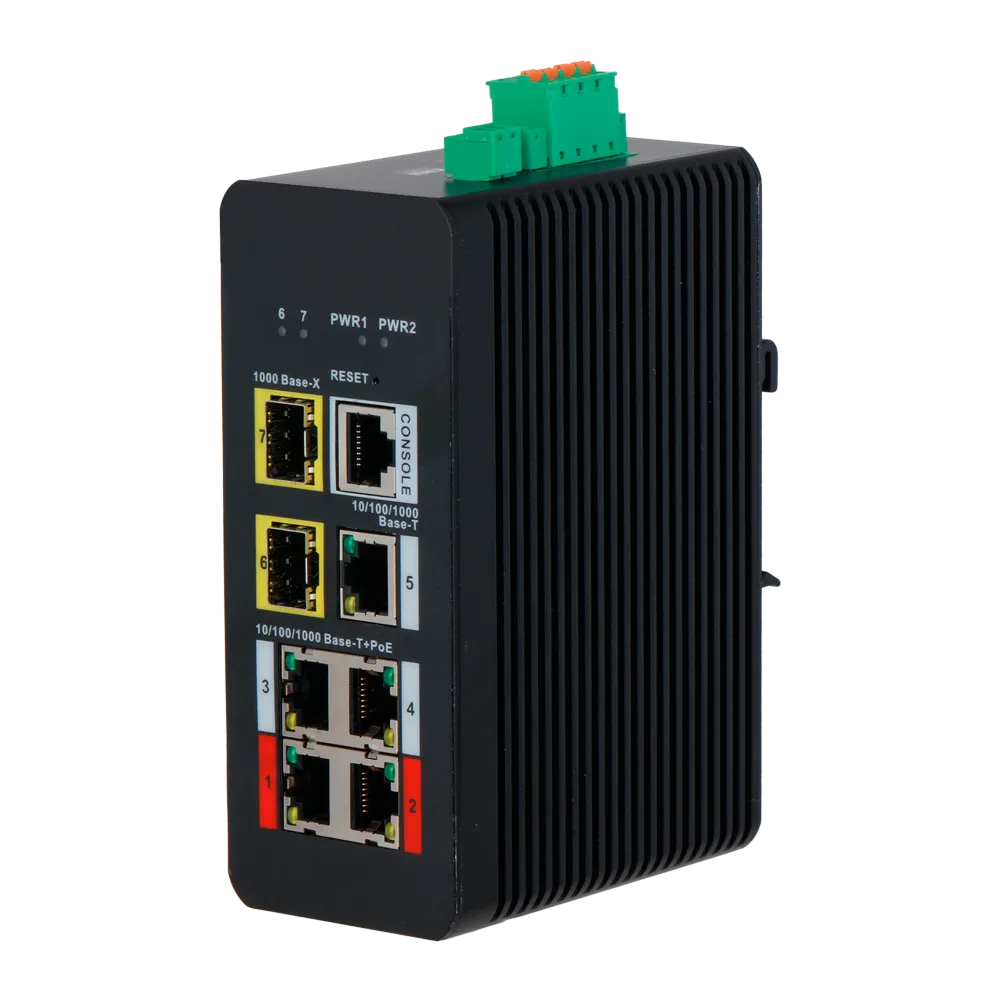 Switch Gigabit PoE Gestionable XS-SWI0704HIPOE-MGF-120-DIN