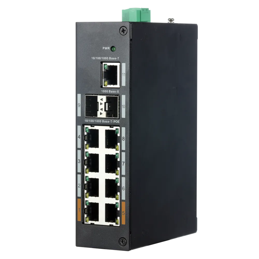 Switch Industrial Gigabit XS-SWI1108HIPOE-G120DIN 8P SFP