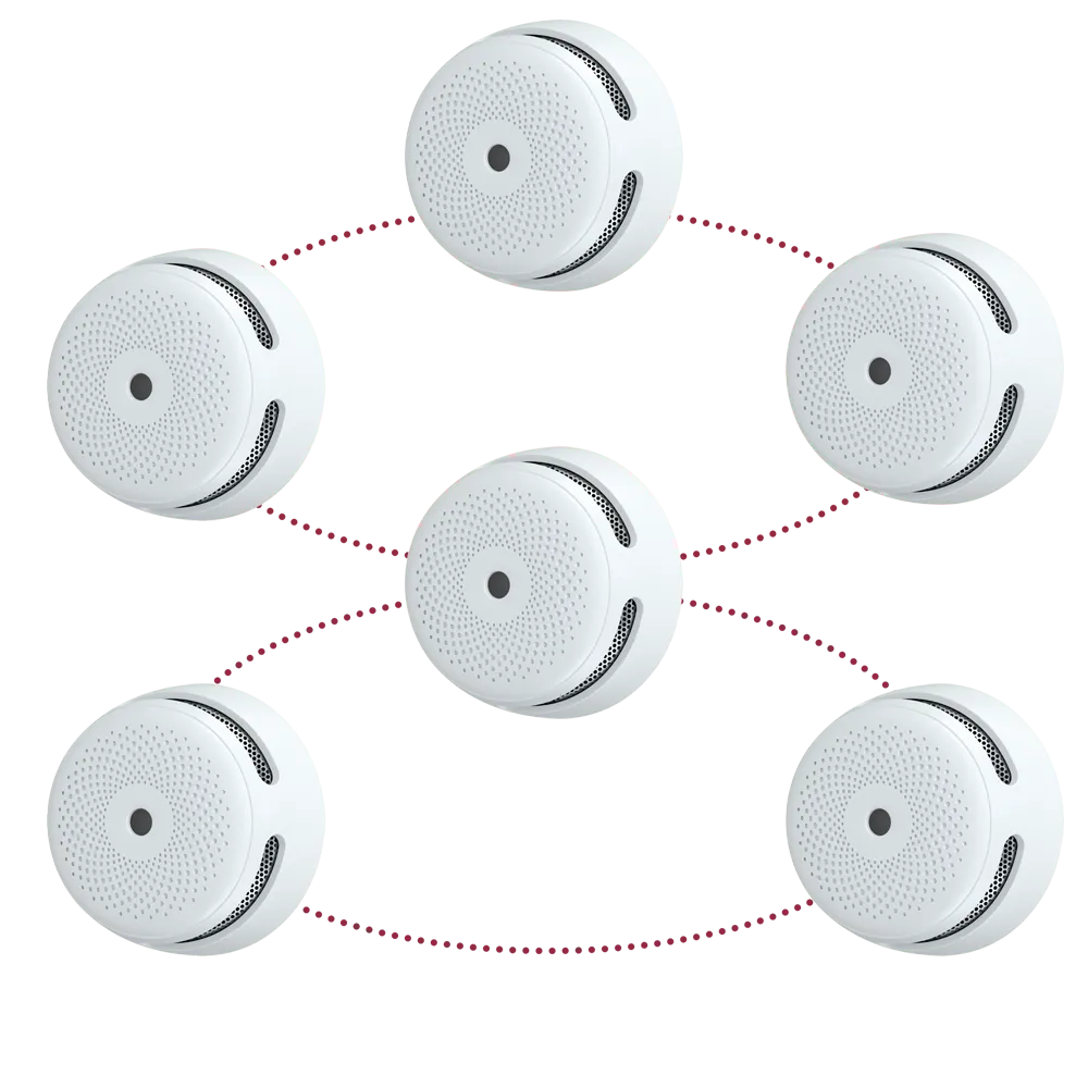 X-Sense XS01-WR-6PACK Kit Detector Humo y CO Interconectable