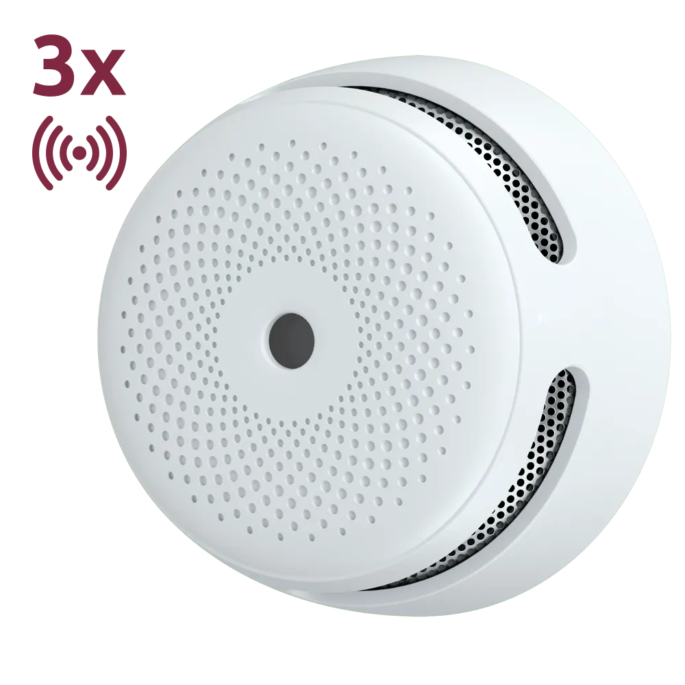 Kit X-Sense XS01-WX-3PACK Detectores Humo y CO WiFi