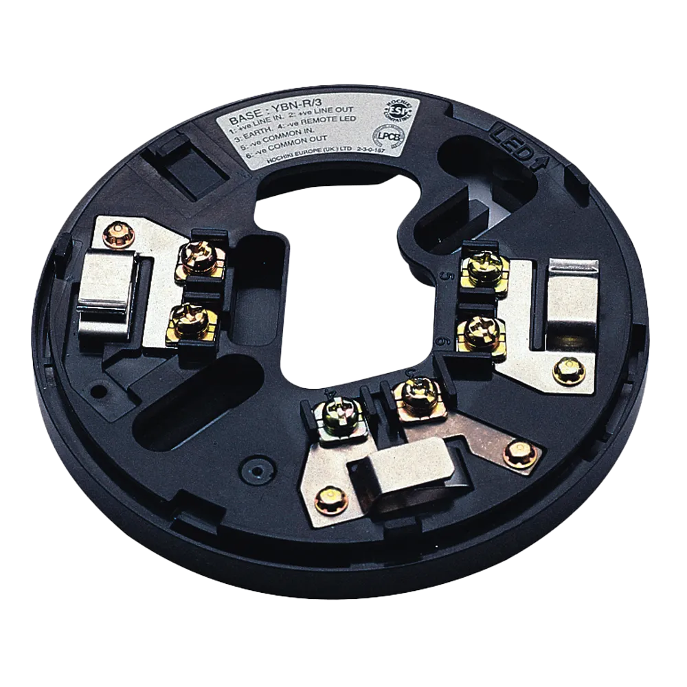 Base Detector Hochiki YBN-R/6(BLK) Superficie Negro