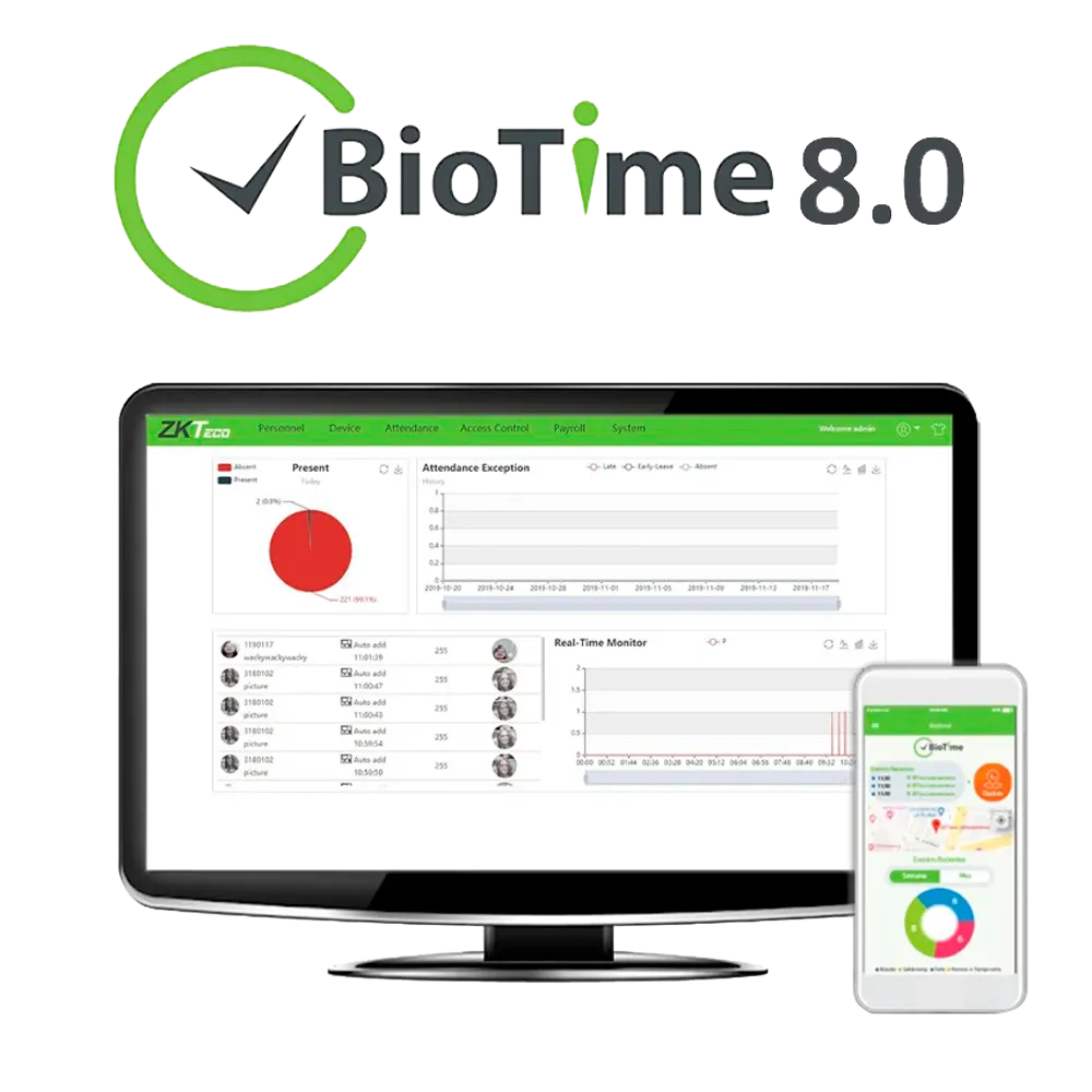 Licencia ZKTeco ZK-BIOTIMEAPP-20 para 20 Aplicaciones