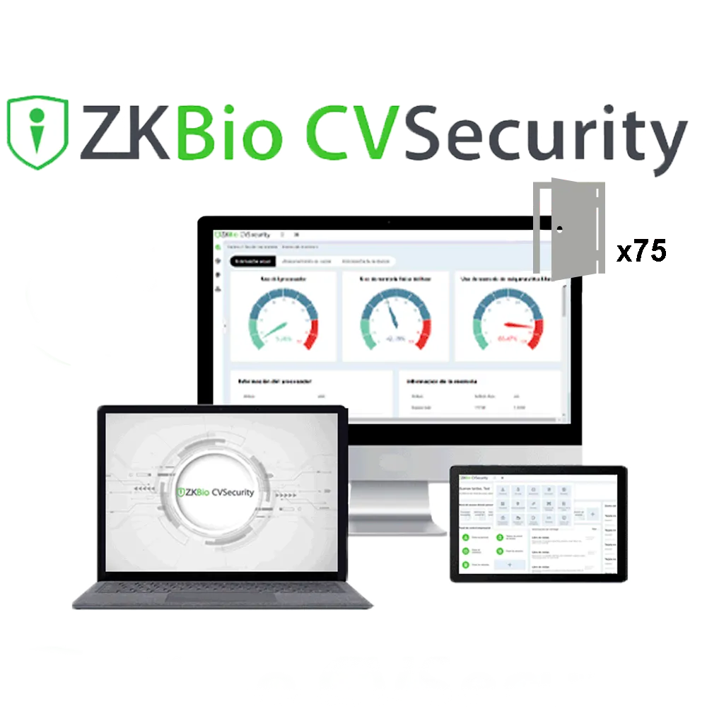ZKTeco ZKBio CVSecurity ZK-SOF-BIOCV-75 Control 75 Puertas