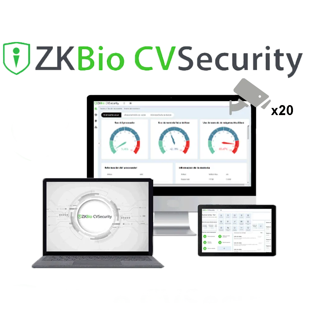 Módulo CCTV ZKBio CVSecurity 20 Canales ZK-SOF-ZKBIOCV-IVS-P20