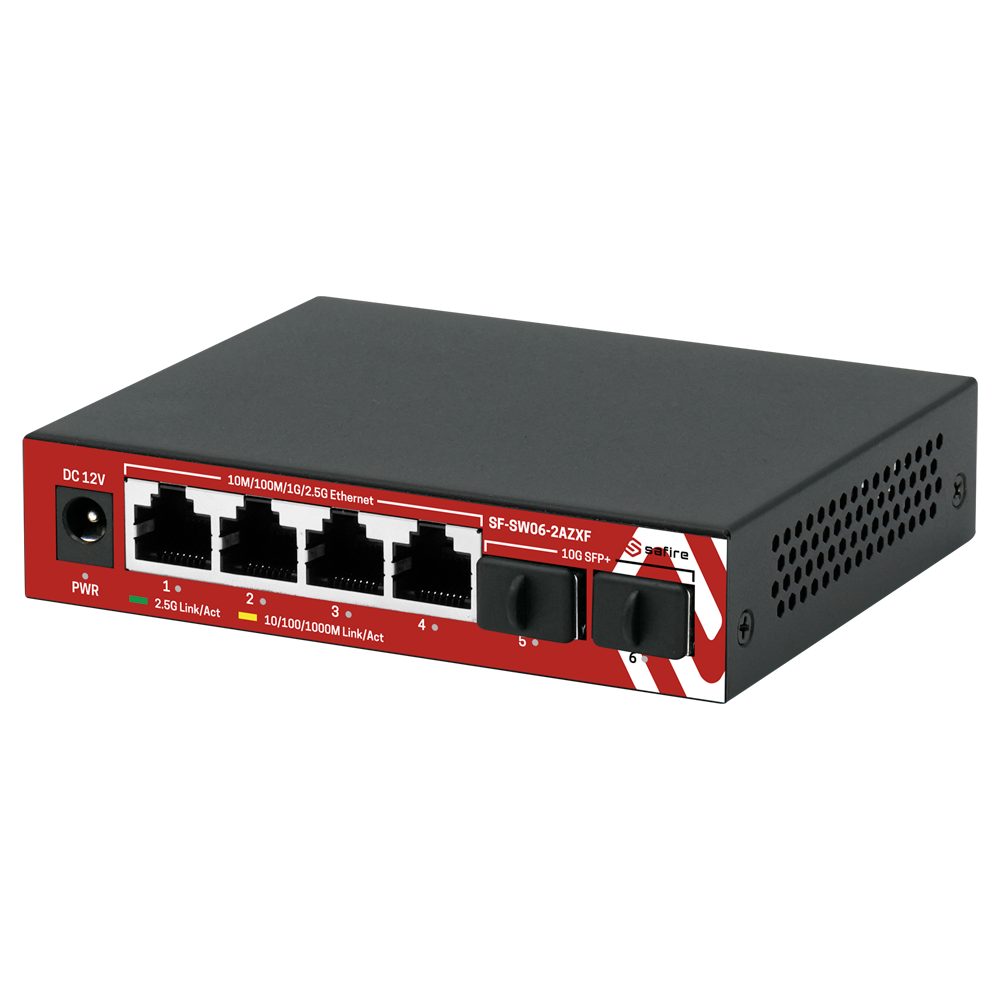 Safire Smart - SF-SW06-2AZXF - Switch 4P Gigabit Sin PoE No gestionable SFP - Imagen 2