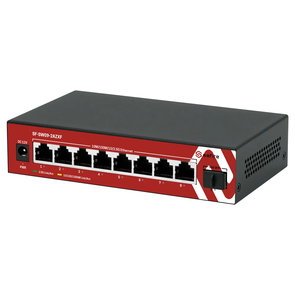 Switch Gigabit 8 Puertos SF-SW09-2AZXF Safire Smart SFP