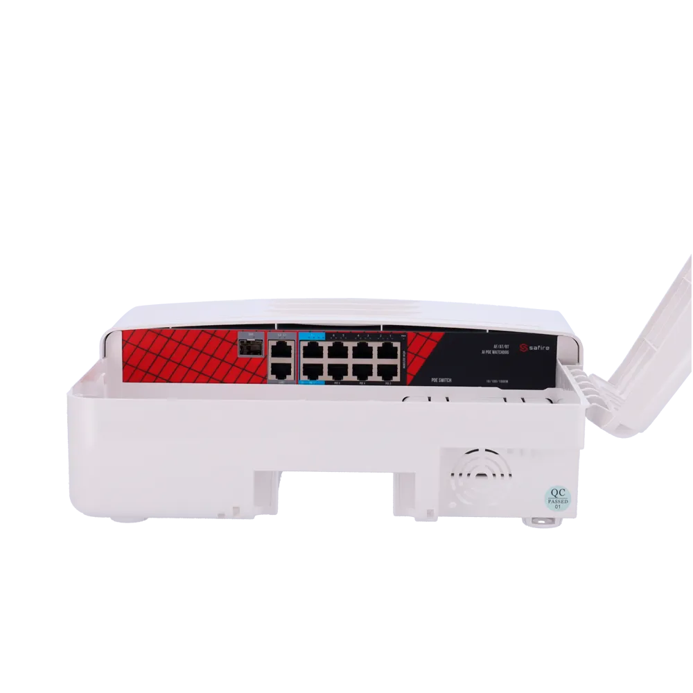 Switch PoE Exterior SF-SW1108HIPOE-HF-120-OUT 120W Gigabit