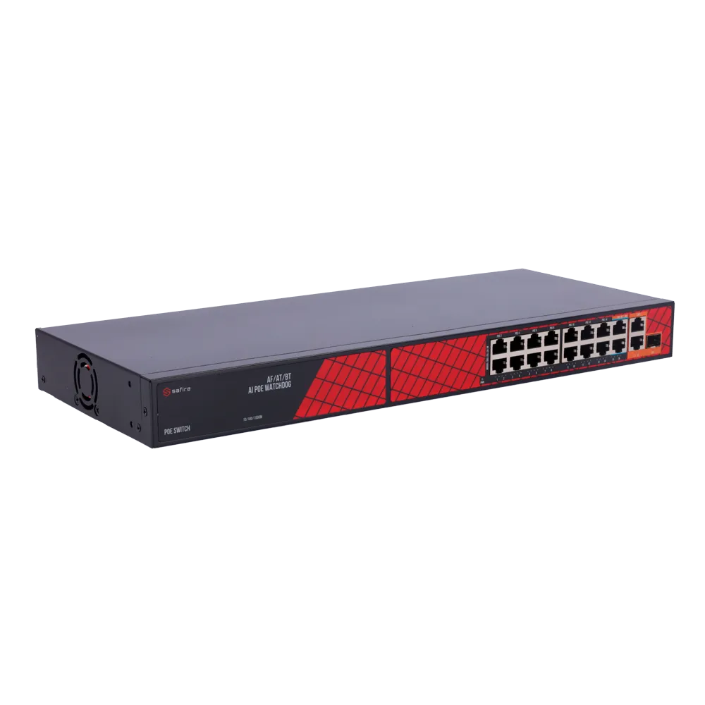 Switch PoE 14 Puertos Gigabit SF-SW1916HIPOE-HF-300 SFP