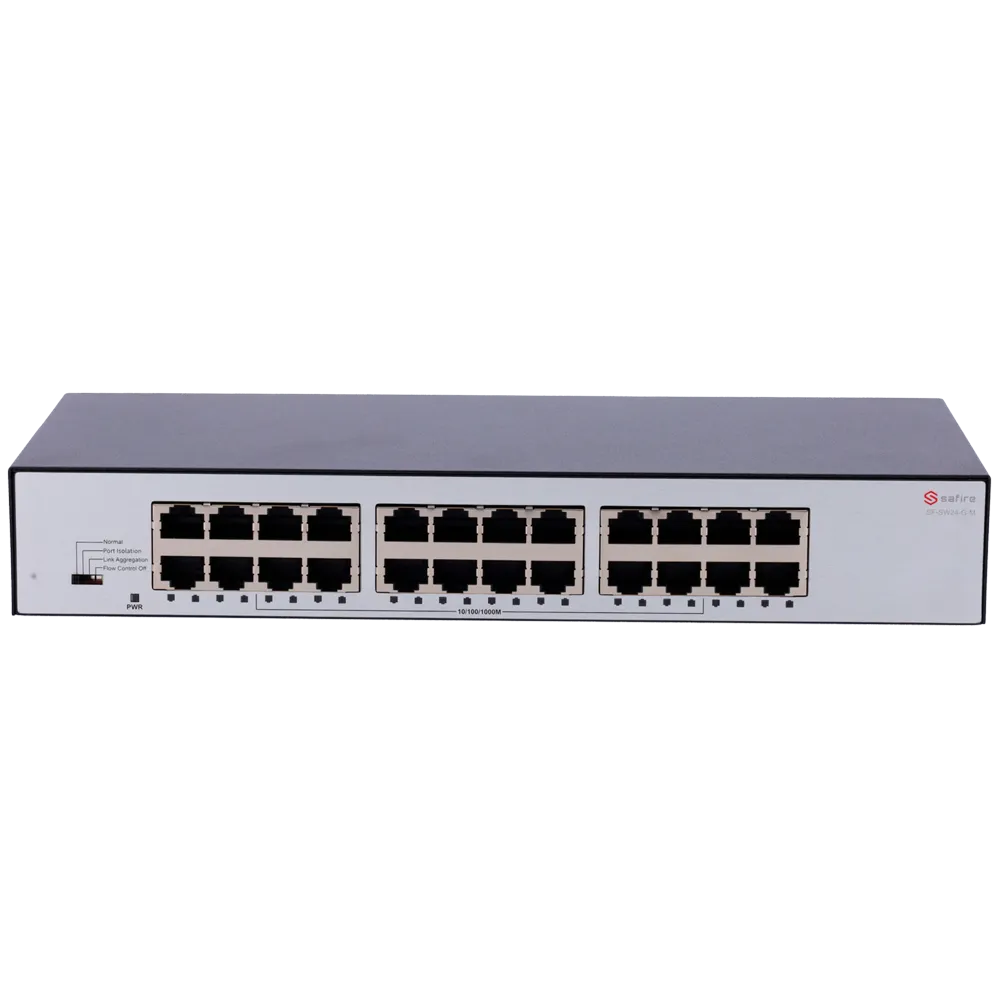 Switch Gigabit 24 Puertos SF-SW24-G-M Safire Smart Metal